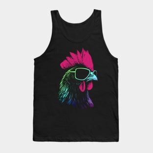 Chicken With Sunglasses Colors Tank Top